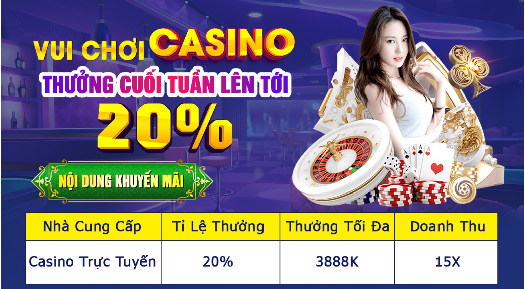 khuyến mãi dành riêng cho casino